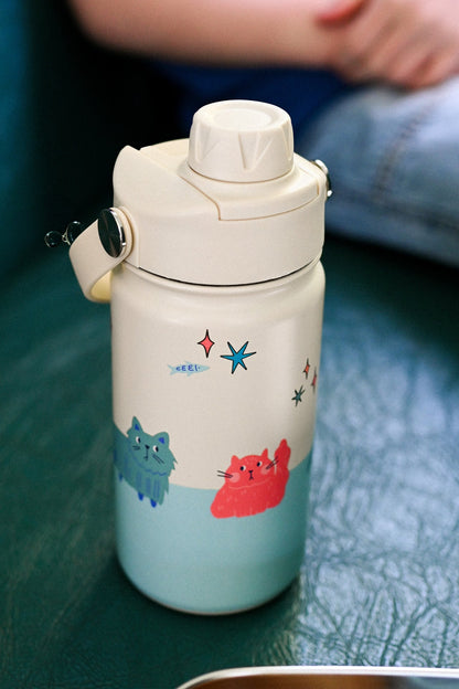 Trinkflasche aus Edelstahl Meowtiful Cats