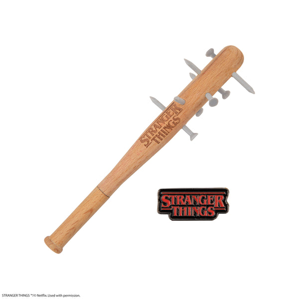 *Studded Baseball Bat Pen & Stranger Things Pin