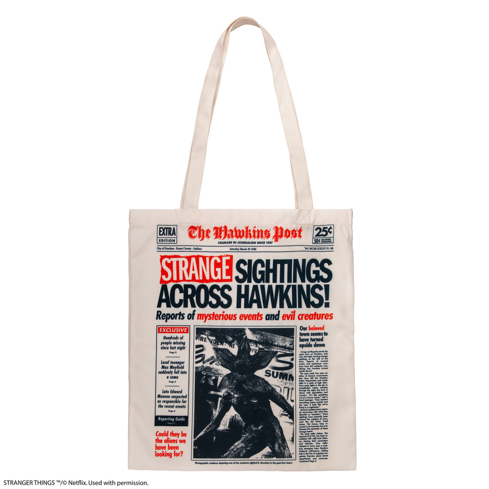 Tote Bag Hawkins Upside Down