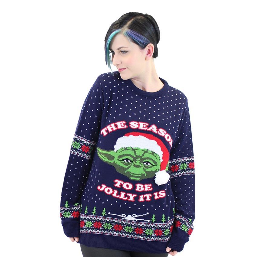 Suéter de Navidad yoda