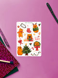 Capy Christmas | Stickerbogen