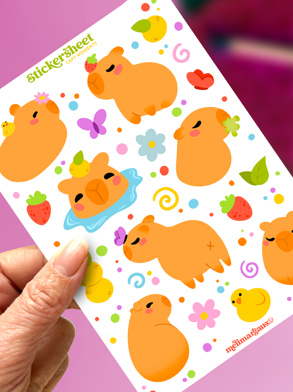 Capy moments | Stickerbogen