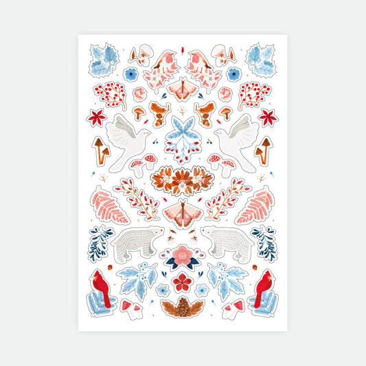 White Winter - Stickers Set of 3 sheets