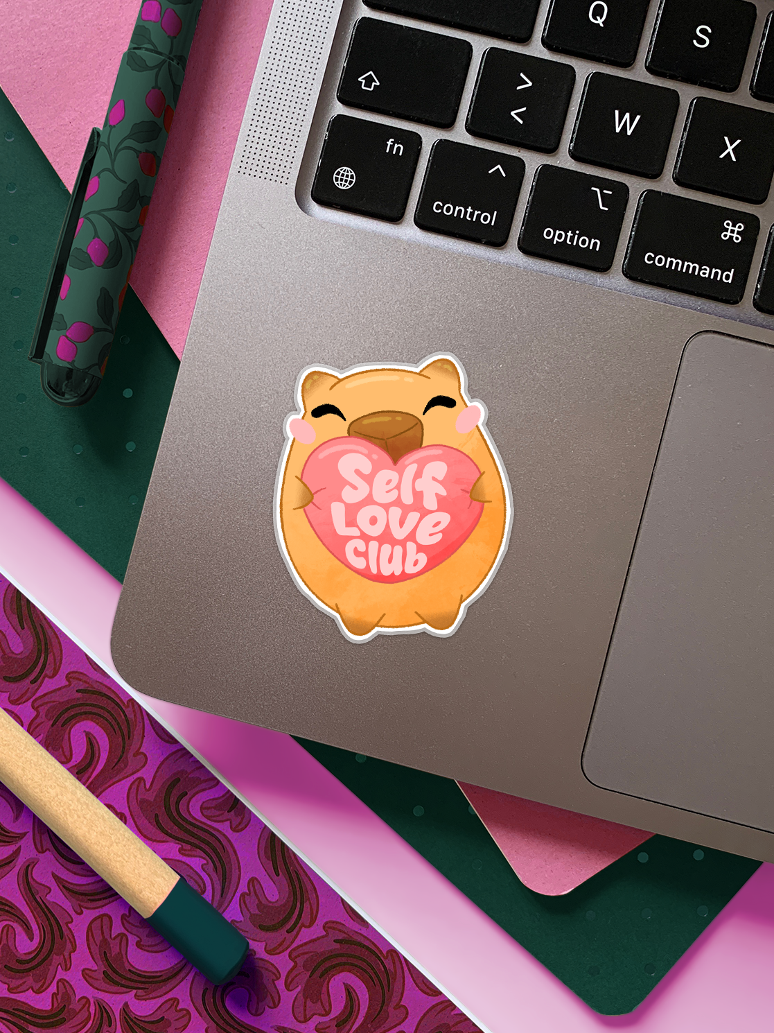 Capivara, Self Love Club | Autocolante