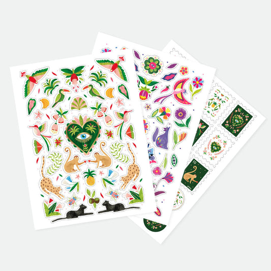 Mexican jungle - Stickers Set of 3 sheets