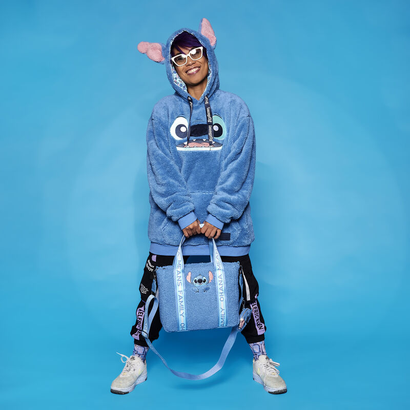 Lilo and Stitch Tote Bag with Coin Purse - Stitch "Sherpa"