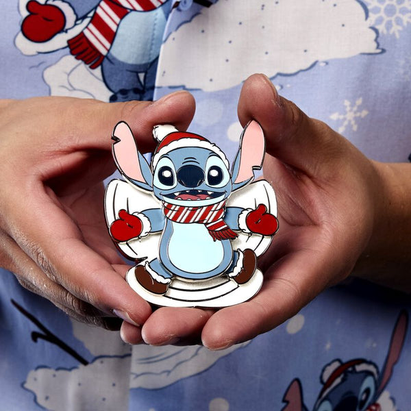 Lilo & Stitch speldje - Stitch sneeuwengel