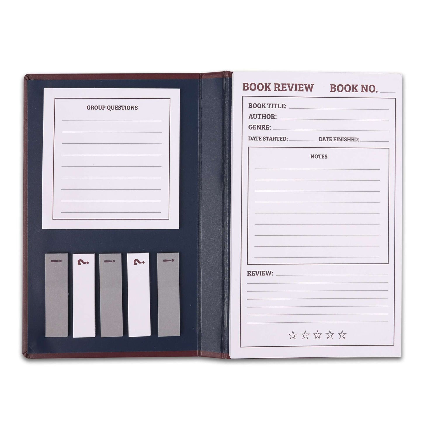 Carnet de critiques de livres A6 - Book Club
