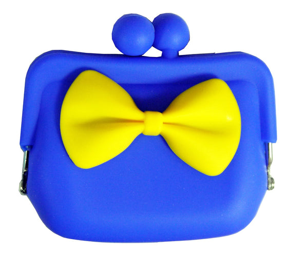 PORTE-MONNAIE EN SILICONE AVEC NŒUD 8 CM