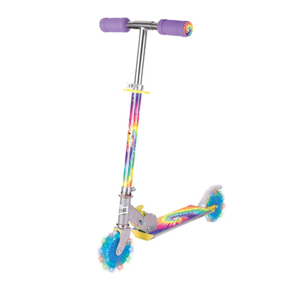 SCOOTER TIE DYE AVEC ROUES CLIGNOTANTES