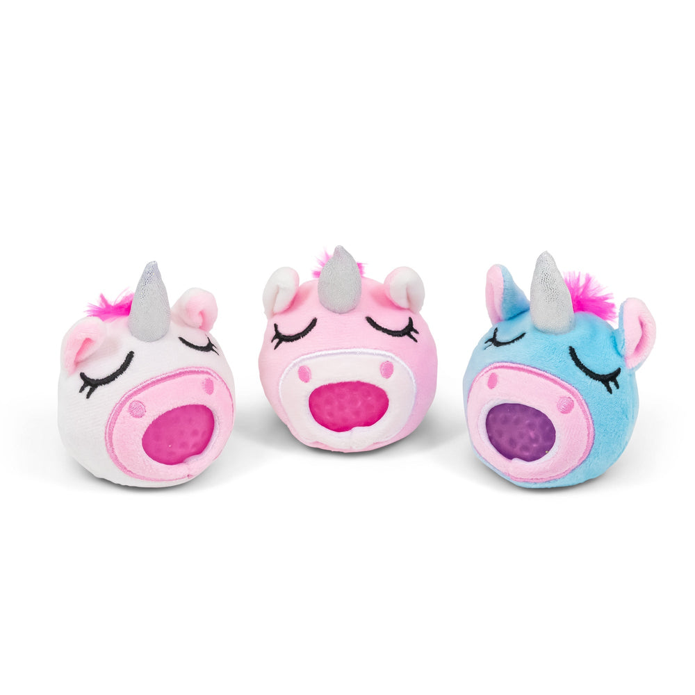 Plush unicorn pearl ball