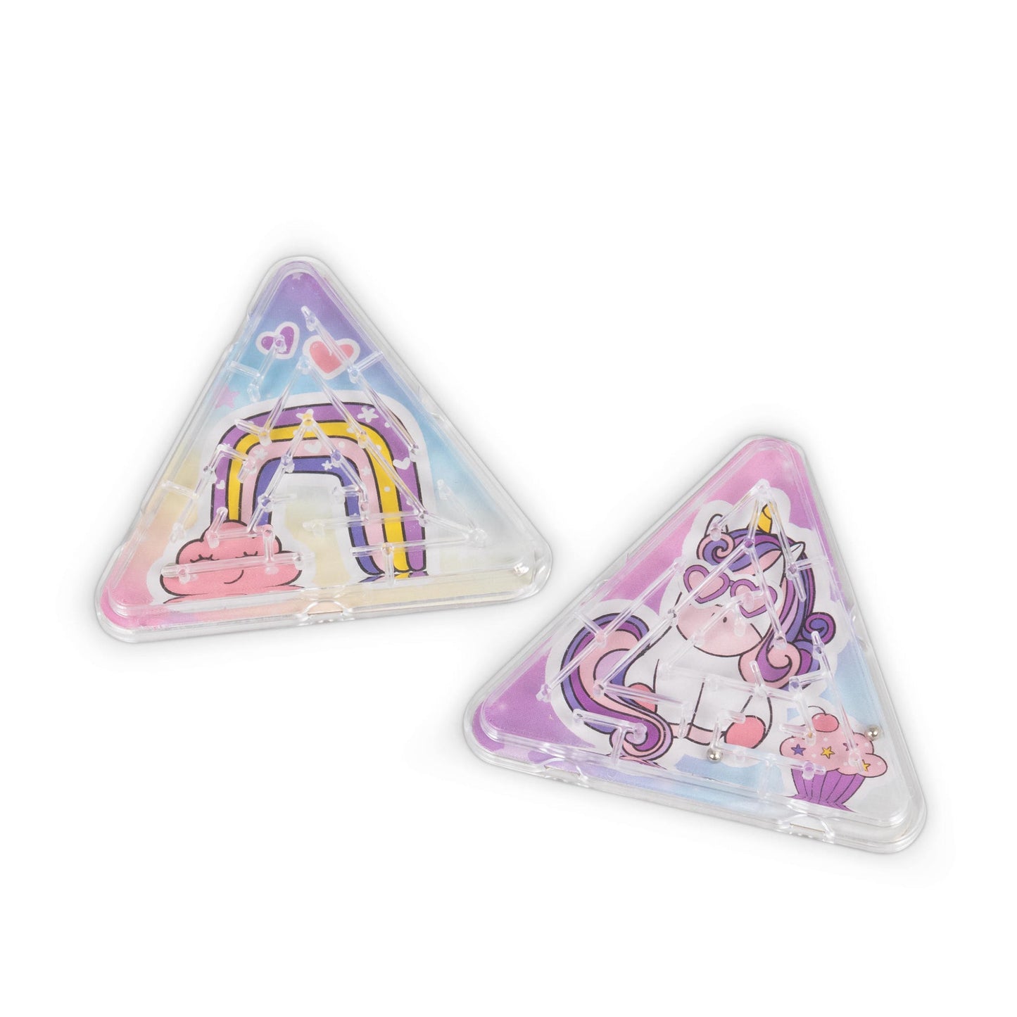 Lot de 6 mini labyrinthes licornes