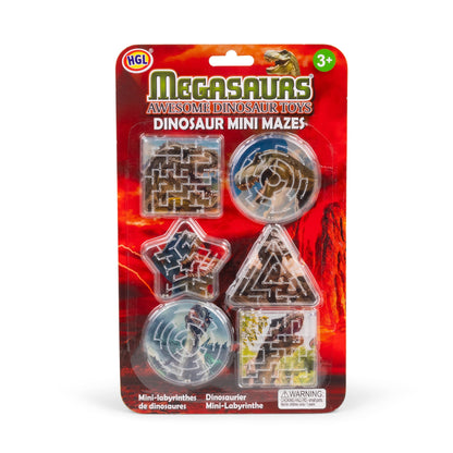 6 MINI LABYRINTHES DINOSAURES