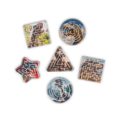 6 MINI LABYRINTHES DINOSAURES