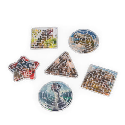 6 MINI LABYRINTHES DINOSAURES