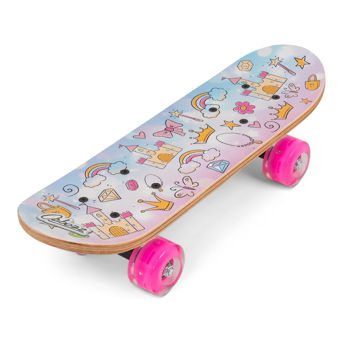 SKATEBOARD PRINCESSES AVEC ROUES CLIGNOTANTES 17 POUCES