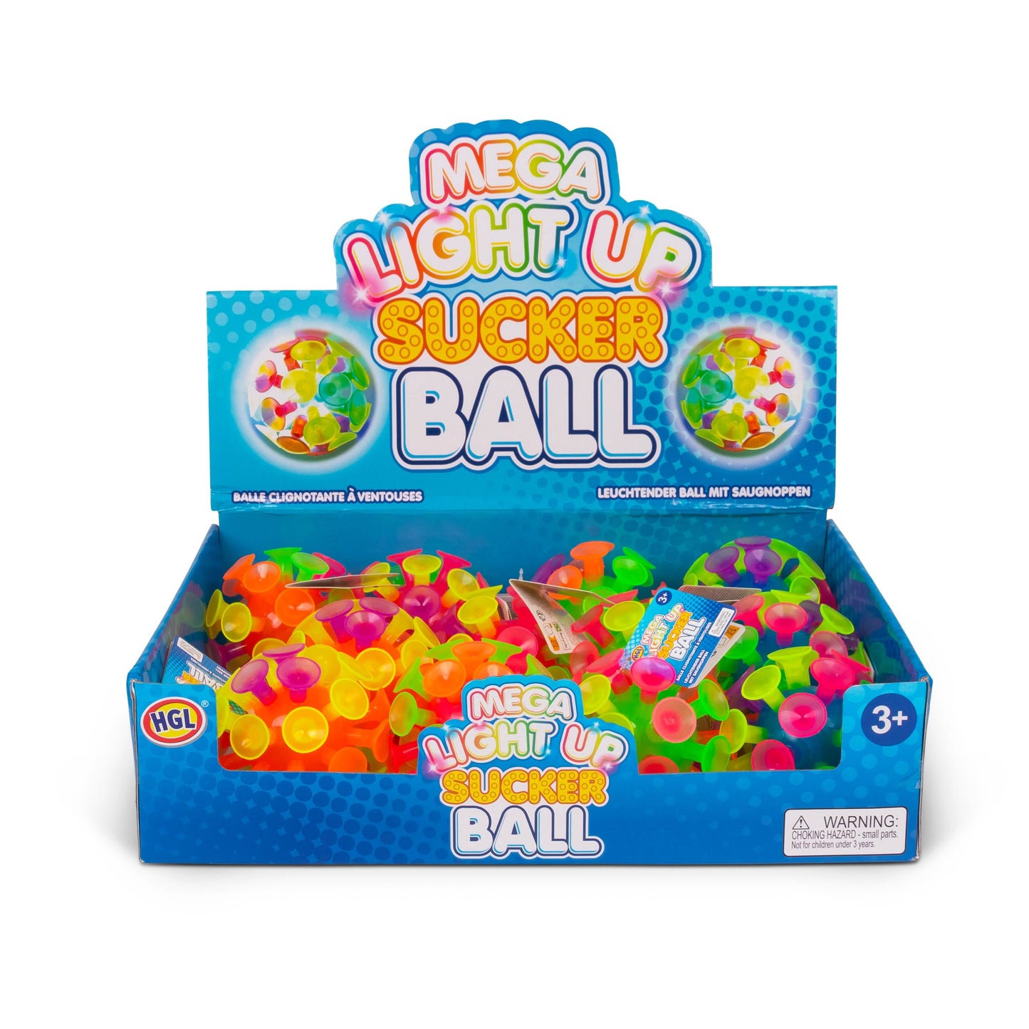 MÉGA BALLE LUMINEUSE À VENTOUSE