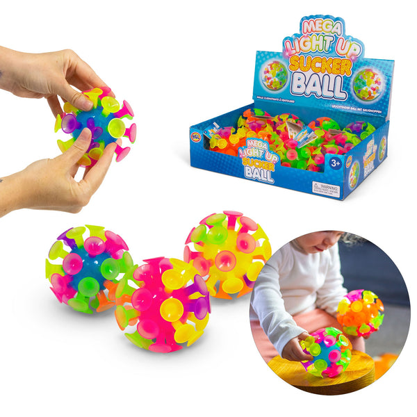 MÉGA BALLE LUMINEUSE À VENTOUSE