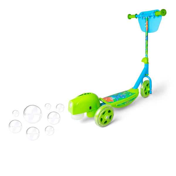 DINOSAURE À BULLES SCOOTER