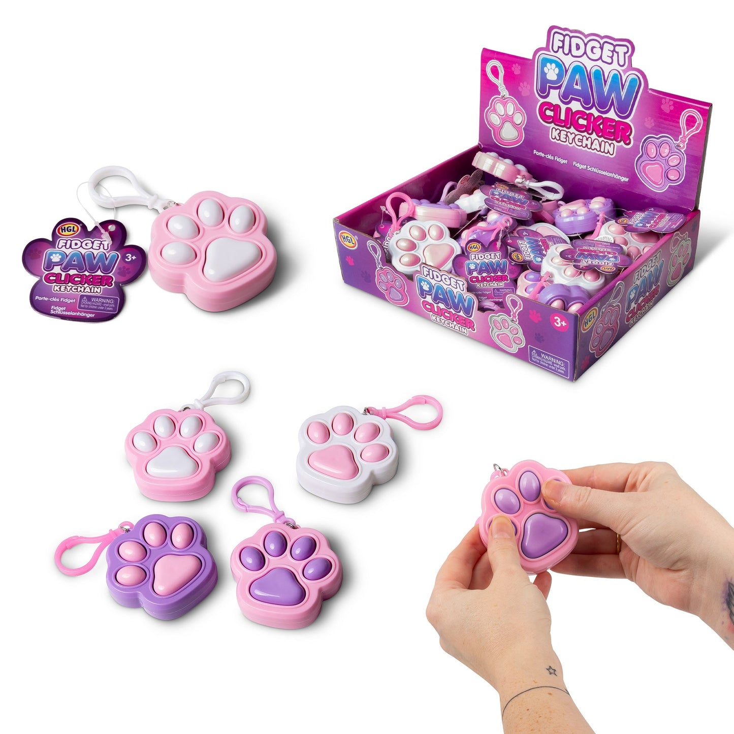 CLICKER À PATTES FIDGET