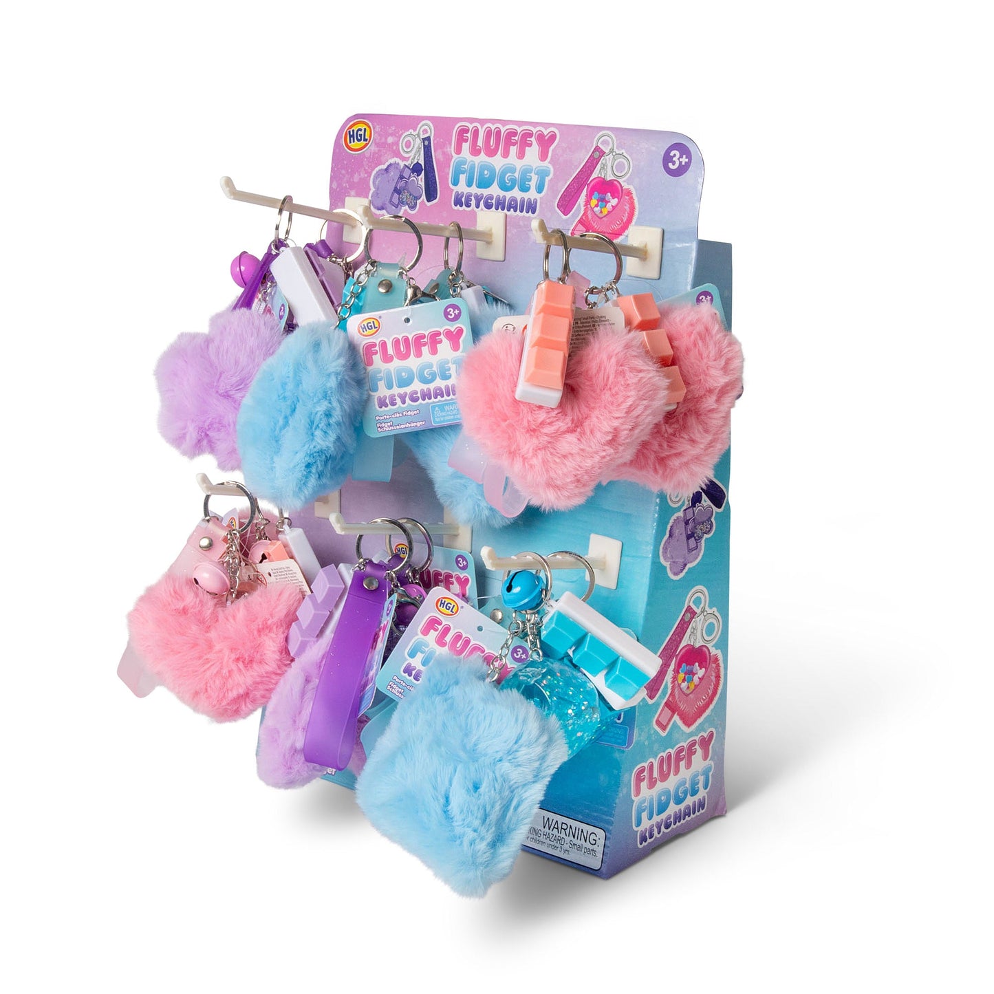 FLUFFY FIDGET KEYCHAINS