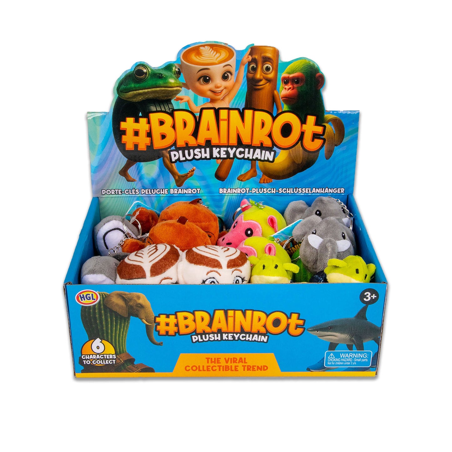 BRAINROT PLUSH KEYCHAIN
