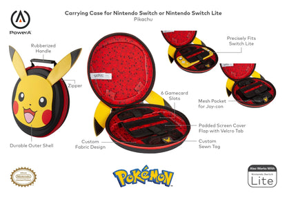 Estuche de viaje para Switch Pokémon - Pikachu