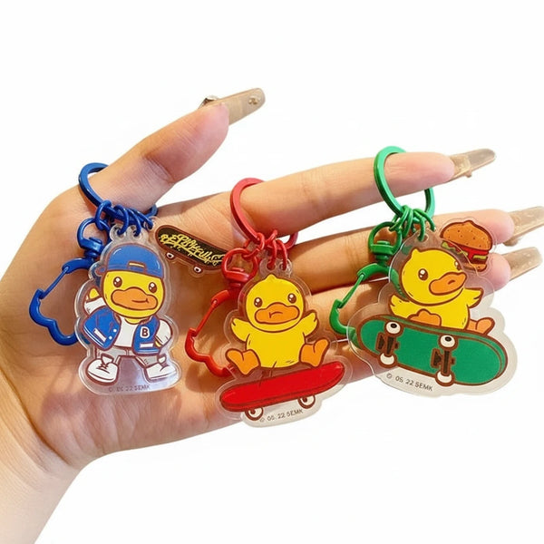 Porte-Clés Canard Skateboard