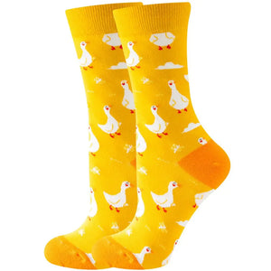 Calcetines de pato blanco