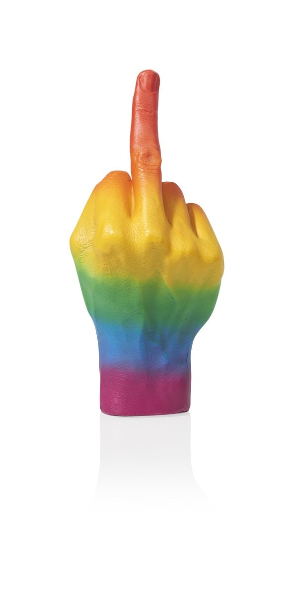 Escultura de mano F ** k - Arco iris