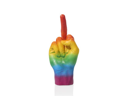 Escultura de mano F ** k - Arco iris