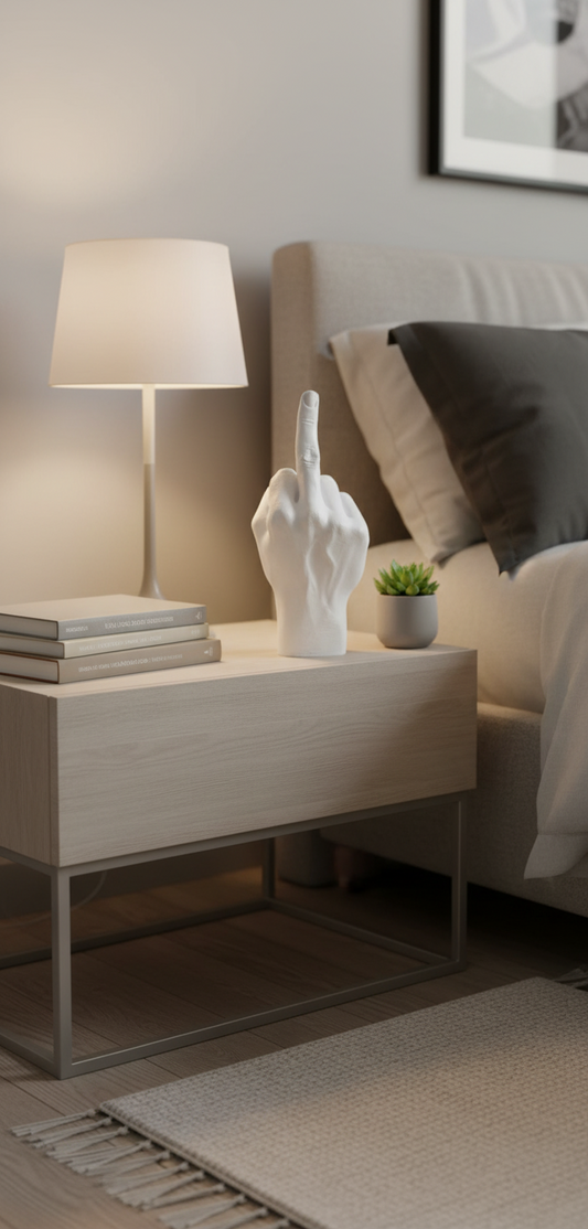 F**k Hand Sculpture - White