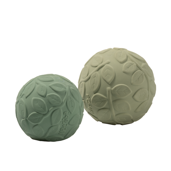 Conjunto de 2 bolas sensoriais folhagem verde