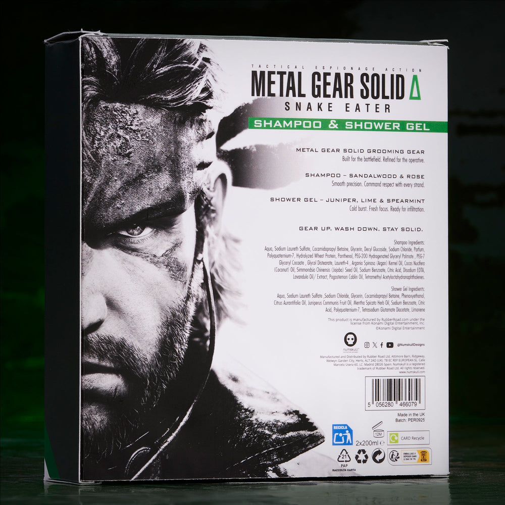 Coffret Metal Gear Solid - Shampooing & gel douche