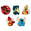 Set de 5 pin's Shovel Knight