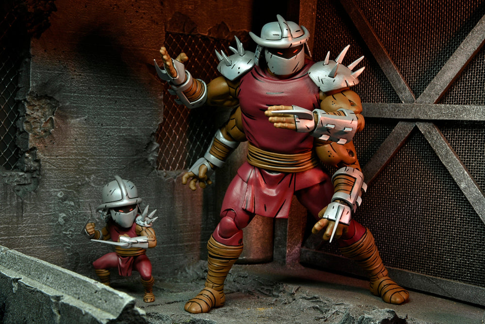 Figura de acción de Shredder Clone y Mini Shredder 