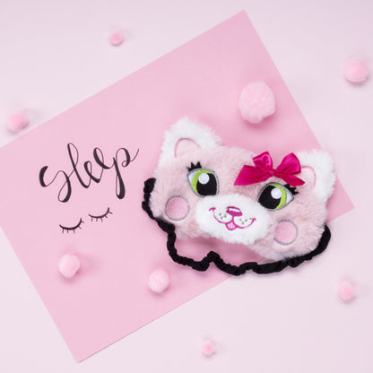 Masque de sommeil – rose chat