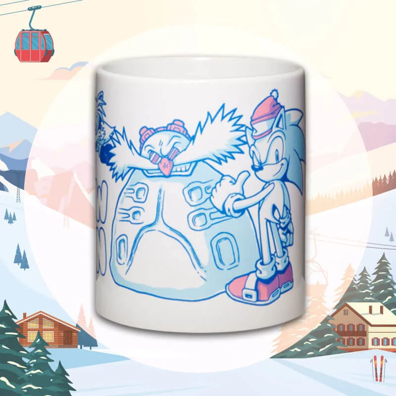 Taza de Sonic the Hedgehog "Diversión en la nieve"