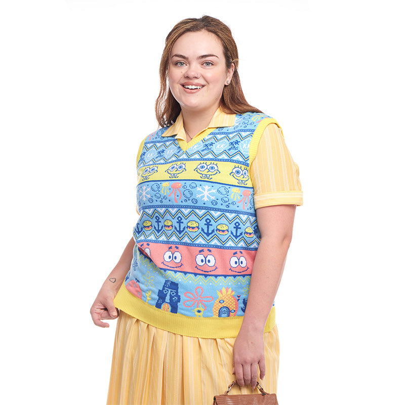 スポンジ・ボブ クリスマスニットタンクトップ