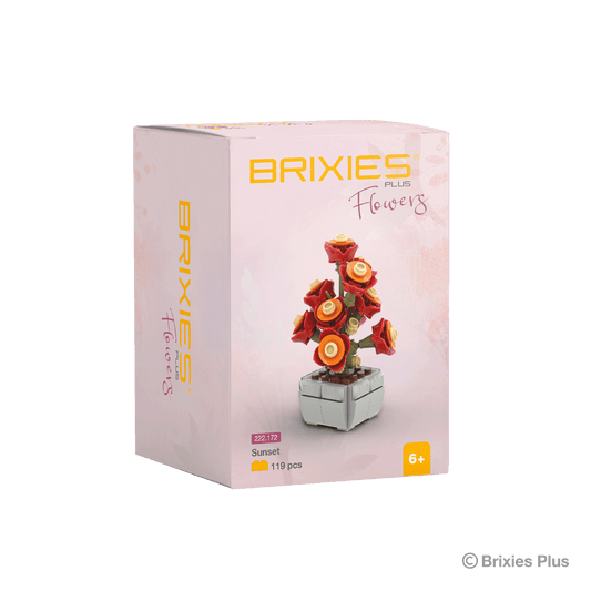 BRIXIES Plus ミニ花「サンセット」