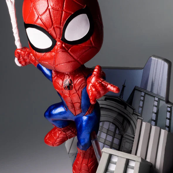 Mini Diorama Superama Spider-Man Metallic 10 cm - Édition SDCC