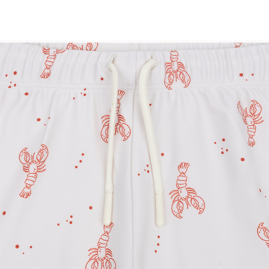 Swim Boxer - Beige/Red - Little Lobster