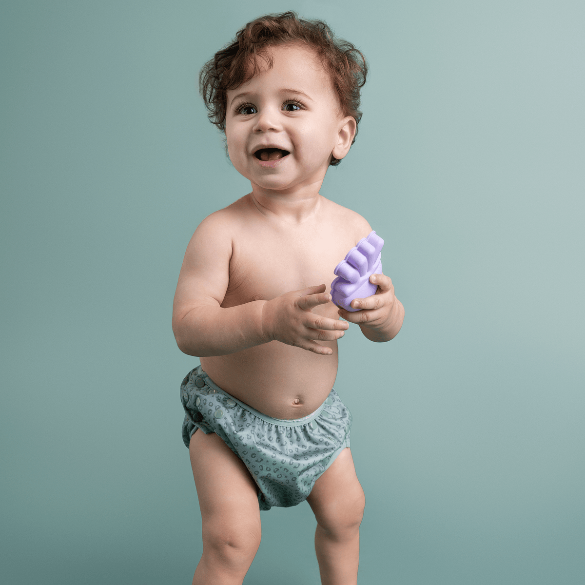 Swim Diaper - Green - Leopard