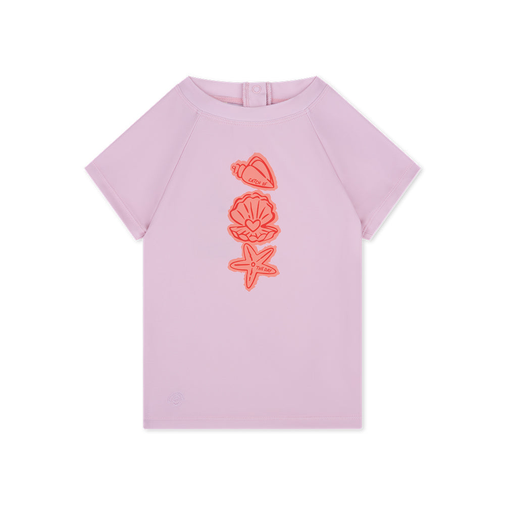 スイミングTシャツ半袖 - ピンク - コースタルチャーム