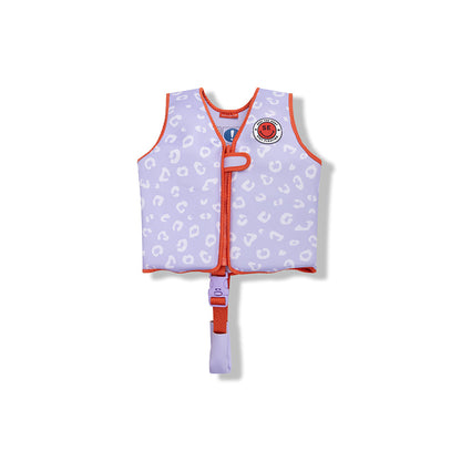 Swim Vest - Lila Leopard - 3/6 Years