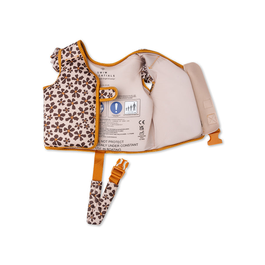Swim Vest - Orange - Wild Flower
