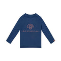 スイミングTシャツ - 長袖 - ダークブルー - ピュアトーン