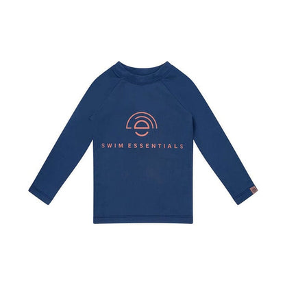 Swimming T-Shirt - Long Sleeve - Dark Blue - Solid Colour