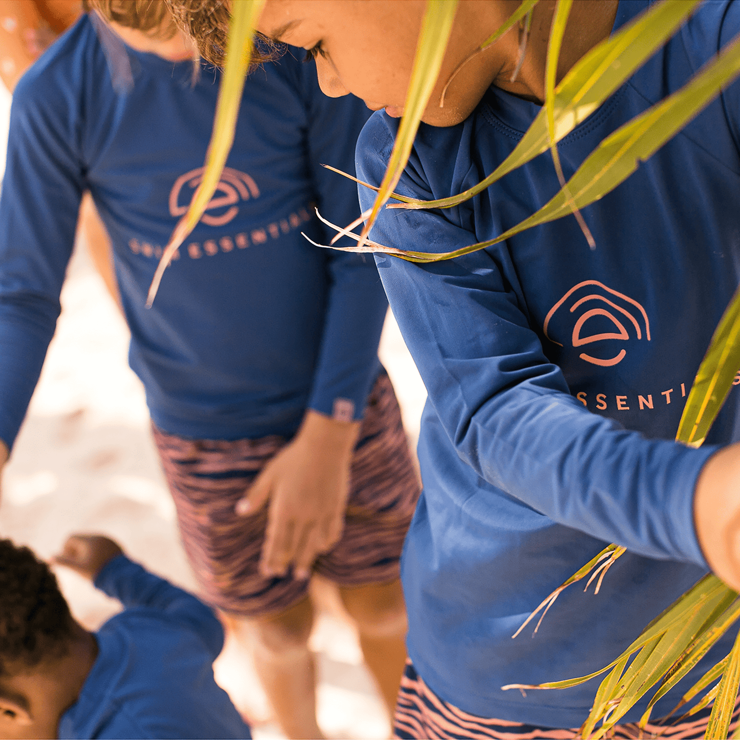 Swimming T-Shirt - Long Sleeve - Dark Blue - Solid Colour