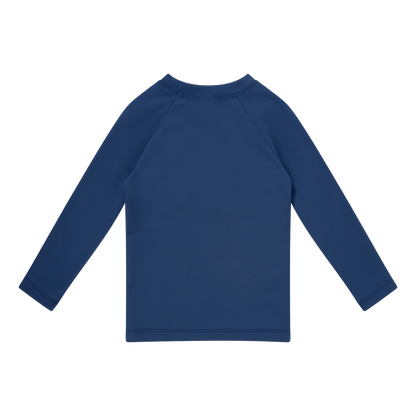 Swimming T-Shirt - Long Sleeve - Dark Blue - Solid Colour